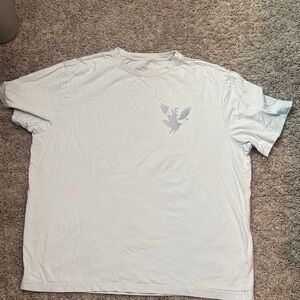 American Eagle Outfitters Pale Blue Short Sleeve Logo Tee